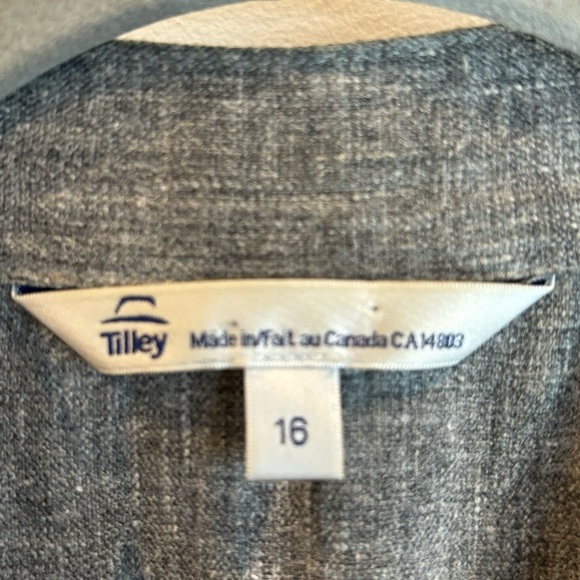 TILLEY Sx 16 Linen Blend Suit Tao Style Neck Pockets Straight Leg Trousers - Picture 4 of 13